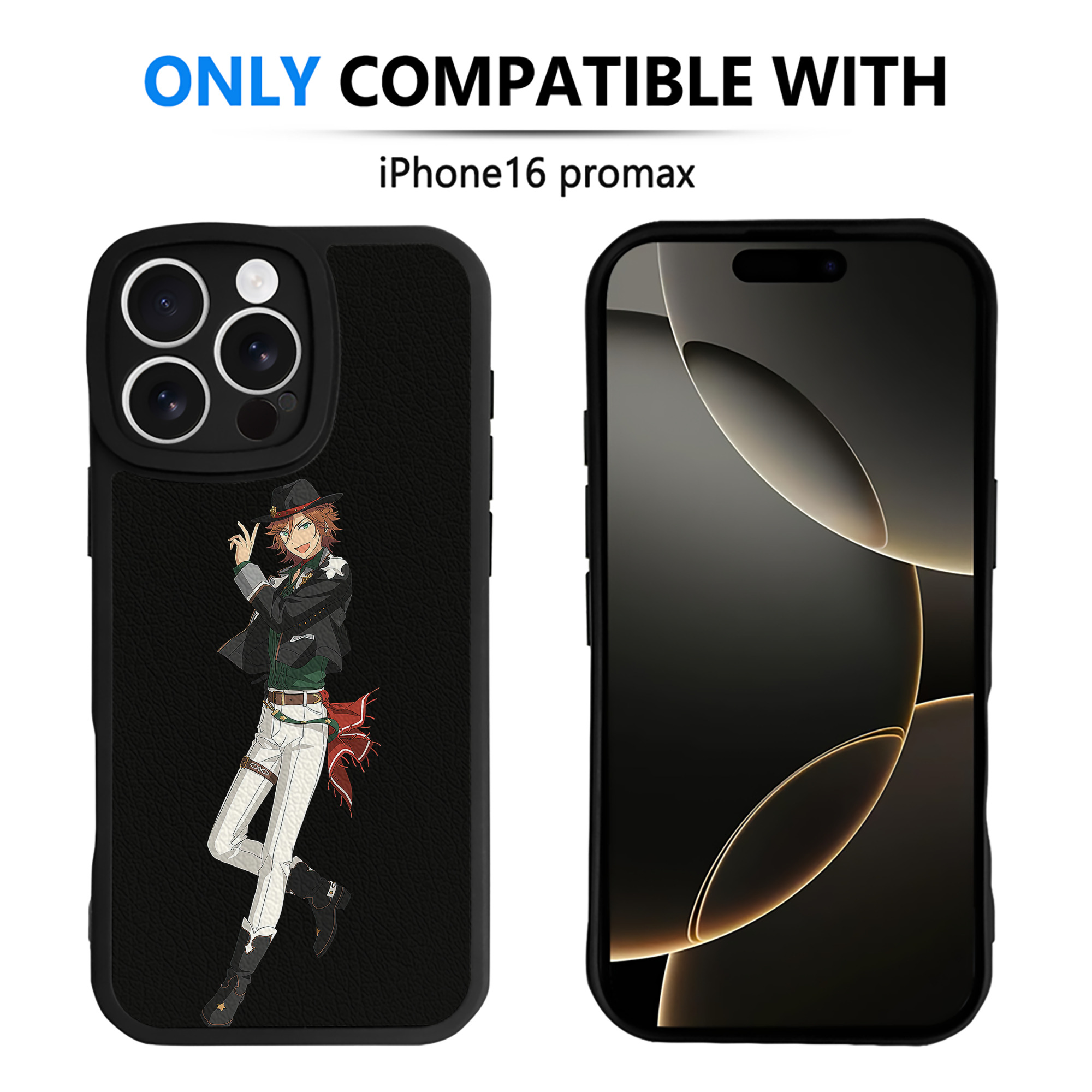 （画像用） あんさんぶるスターズ! Ensemble Stars 【iPhone 16シリーズ対応】シリコンスマホケース（レザー調） 材質：シリコン